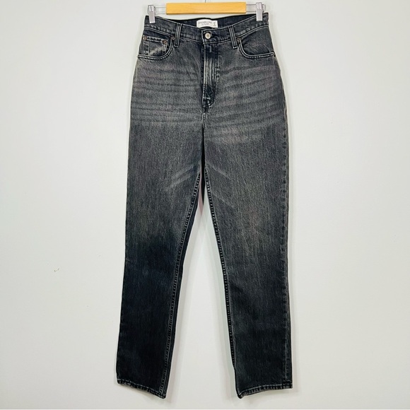 Abercrombie & Fitch 90s straight ultra high rise Women's Straight Leg Jeans 27 - Picture 2 of 7
